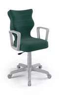 Fotele i krzesła biurowe - Krzesło Krzesło młodzieżowe Norm szary Velvet 05 rozmiar 5 - miniaturka - grafika 1