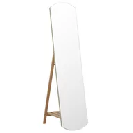 Lustra - Lustro Stojące Z Półką 35 X 150 Cm Jasne Drewno Cherbourg - miniaturka - grafika 1