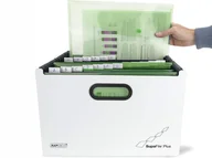 Teczki i skoroszyty - Teczka harmonijkowa Rapesco wolnostojąca 26 przegródek biało-czarna - miniaturka - grafika 1