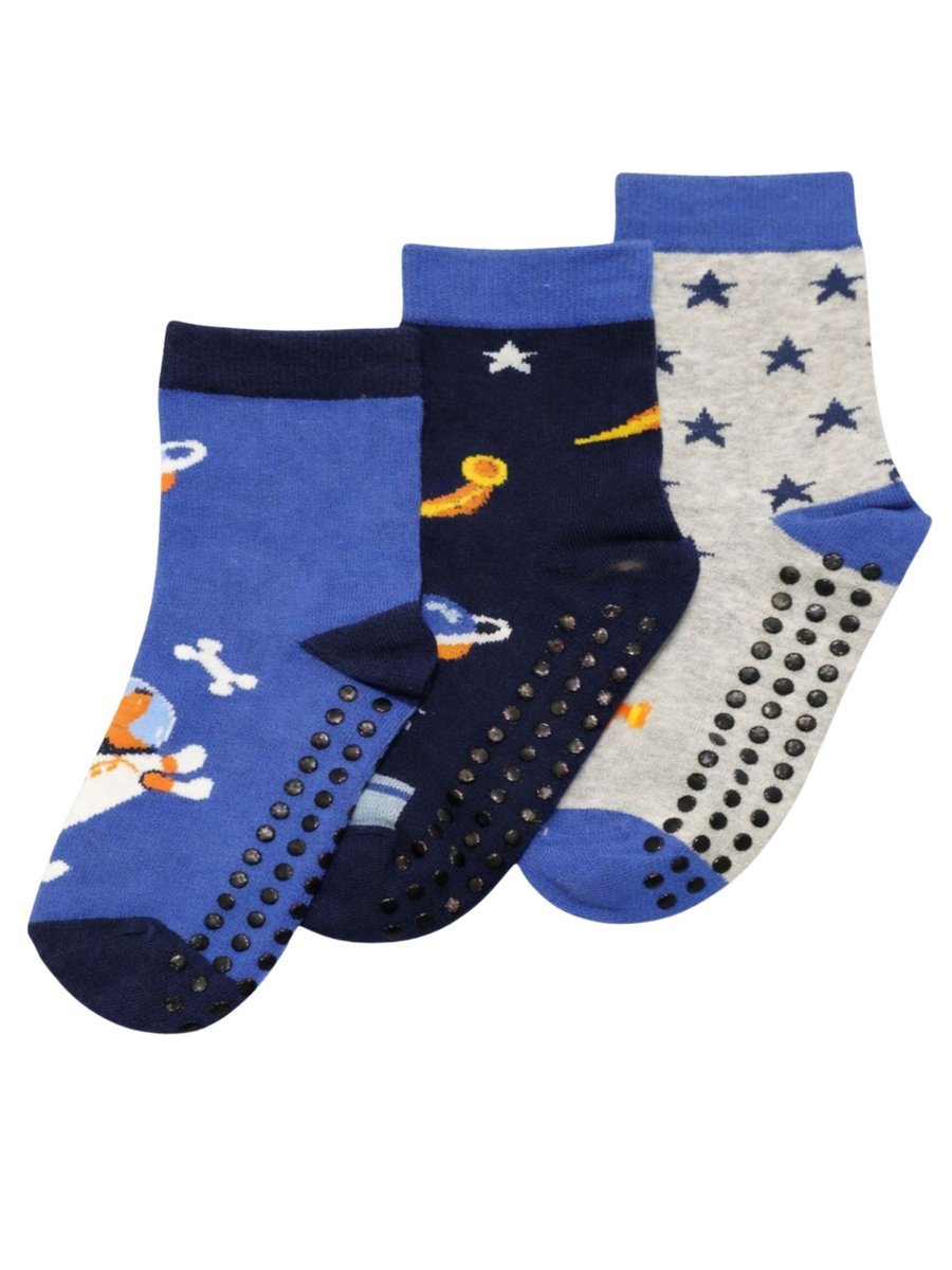 Skarpetki chłopięce dziecięce długie antypoślizgowe z ABS 3PAK 31-34 MYWAY