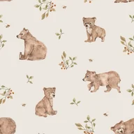 Wyposażenie pokoiku dziecięcego - Tapeta Misiaki - miniaturka - grafika 1