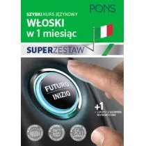 Pons Włoski  w 1 miesiąc. Szybki kurs dla początkujących + tablica językowa + CD praca zbiorowa - Książki do nauki języka włoskiego - miniaturka - grafika 1