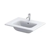 Umywalki - Oristo Joy umywalka 61x46,5 cm meblowa prostokątna biała UME-JO-60-91 - miniaturka - grafika 1