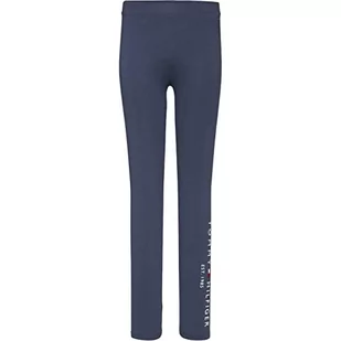 Tommy Hilfiger Legginsy granatowe o zmierzchu, Ciemna granatowa, 8 lat - Legginsy - miniaturka - grafika 1