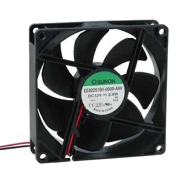 EF92251B1-1000U-A99 SUNON Wentylator 12V DC 92x92x25mm 87,55m3/h