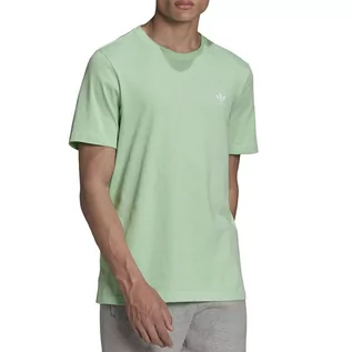 Koszulki sportowe męskie - Koszulka adidas Originals Loungewear Adicolor Essentials Trefoil Tee H34633 - zielona - Adidas - grafika 1