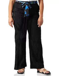 Spodnie damskie - Desigual Długie spodnie damskie, Czarny, 44 - grafika 1