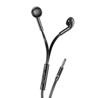 Słuchawki bluetooth - XO suchawki przewodowe EP68 jack 3,5 mm douszne czarne - miniaturka - grafika 1