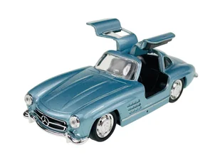 WELLY MERCEDES-BENZ 300SL GULLWING NIEBIESKI 1:34 43656 - Samochody i pojazdy dla dzieci - miniaturka - grafika 1
