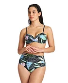 Stroje kąpielowe - Arena Damski strój kąpielowy W Cecilia Two Pieces Two Piece Swimsuit wielokolorowa Black Multiblack 40 004152 - miniaturka - grafika 1