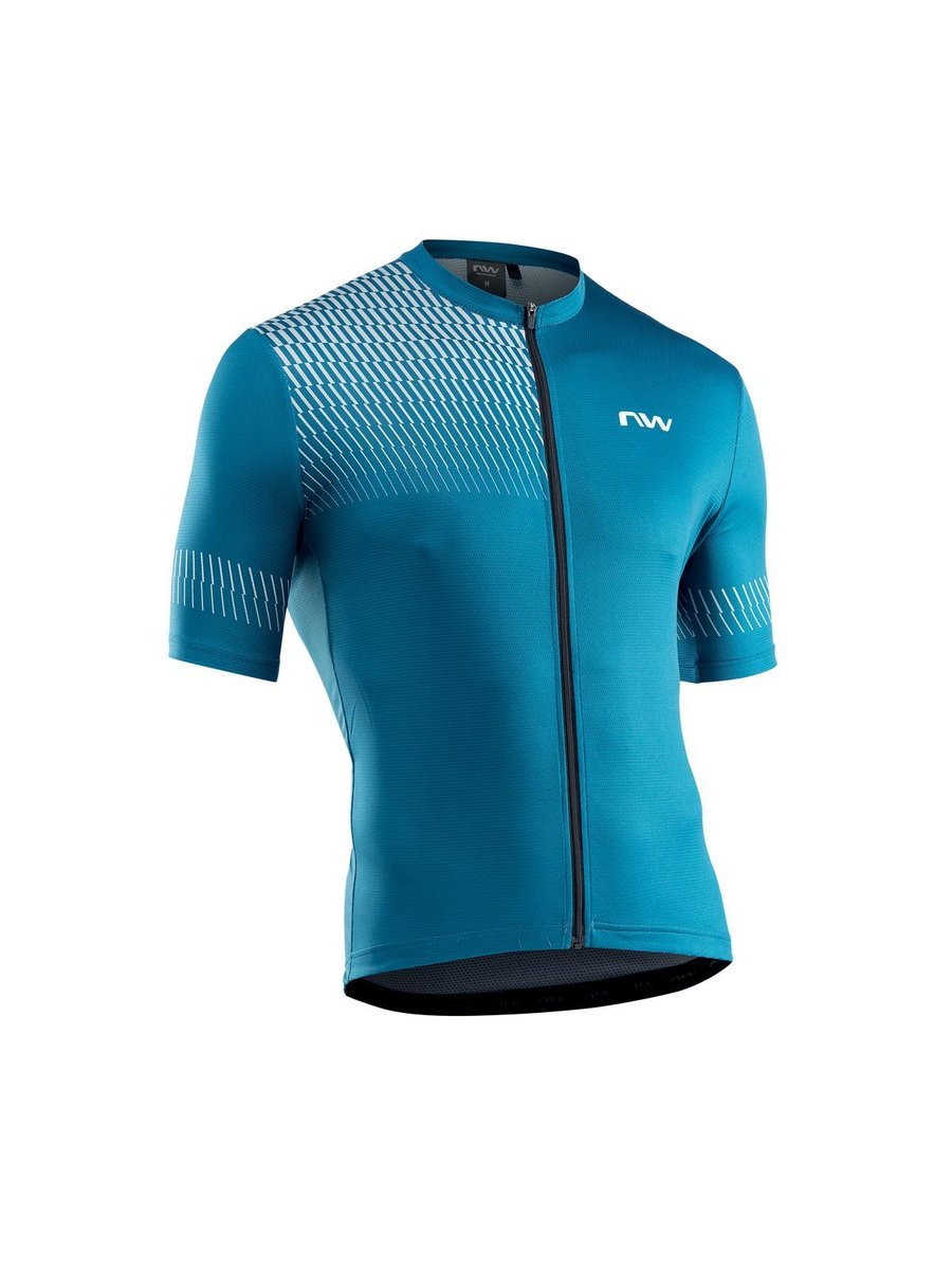 Koszulka rowerowa NORTHWAVE ORIGIN Jersey - niebieski/szary S
