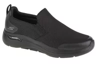 Sneakersy męskie - Skechers Go Walk Arch Fit-Togpath 216121-BBK męskie sneakersy, czarne, rozmiar 42 - miniaturka - grafika 1