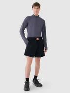 Spodenki męskie - Męskie spodenki casual 4F 4FWSS25TSHOM533 - czarne - miniaturka - grafika 1