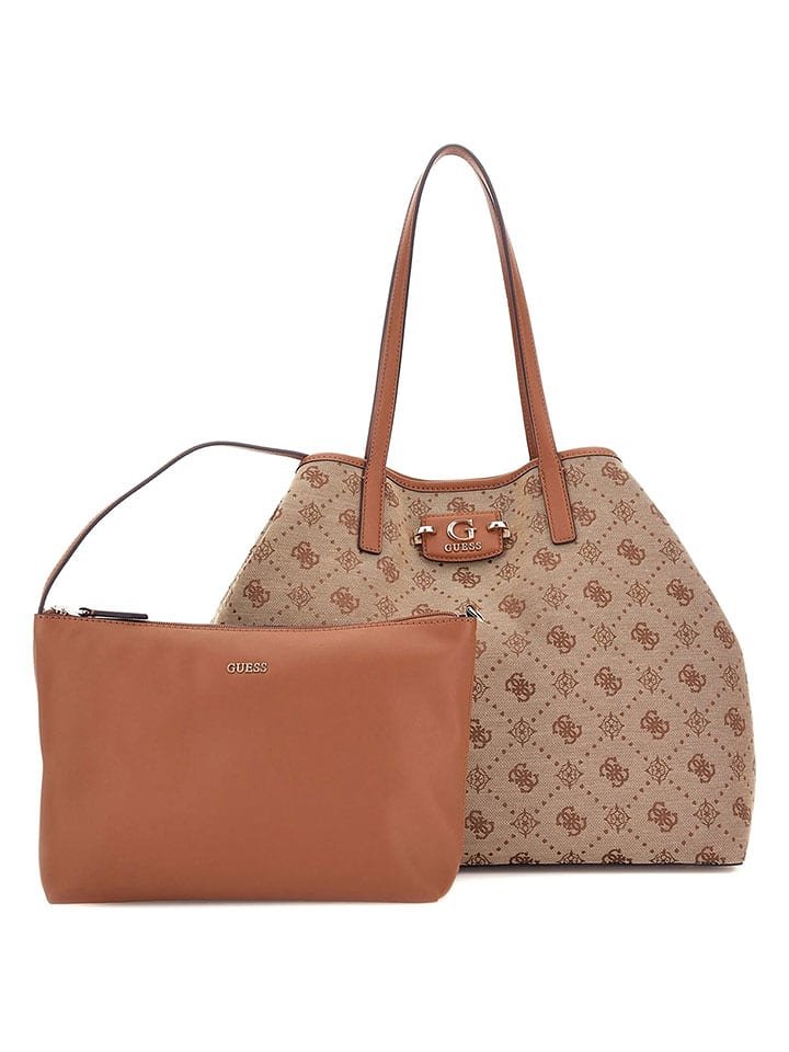 Guess Torebka w kolorze beżowo-jasnobrązowym - 40 x 33 x 20 cm