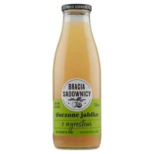 Bracia Sadownicy Sok Tłoczony 750 Ml Jabłko-Agrest - Soki i napoje niegazowane - miniaturka - grafika 1