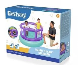 Bestway 52646 Dmuchany okrągły Zamek do skakania Laugh 'n Leap Bouncer 1.52m x 1.52m x 84cm - Materace dmuchane i koła do pływania - miniaturka - grafika 10