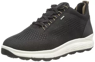 Geox Damskie trampki D Spherica 4x4 B ABX, Czarny Dk Beżowy, 41 EU - Trampki damskie - miniaturka - grafika 1