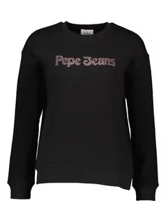 Bluzy damskie - Pepe Jeans Bluza w kolorze czarnym - grafika 1