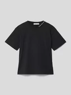 Koszulki dla chłopców - T-shirt z wyhaftowanym logo model ‘INTARSIA’ - miniaturka - grafika 1