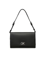 Torebki damskie - Calvin Klein Torebka Ck Elongated Shoulder Bag K60K612807 Czarny - miniaturka - grafika 1