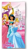 Ręczniki - Dziecięcy ręcznik kąpielowy Księżniczki Disney 70x140 Microfibra - miniaturka - grafika 1