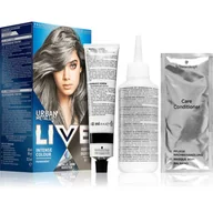 Farby do włosów i szampony koloryzujące - Schwarzkopf LIVE URBAN METALLICS trwała farba do włosów U72 Dusty Silver - miniaturka - grafika 1