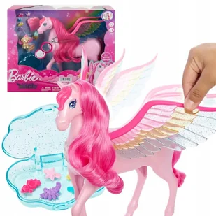 BARBIE A TOUCH OF MAGIC PEGAZ KONIK SKRZYDŁA ŚWIATŁA DŹWIĘK I AKCESORIA 3+ - Figurki dla dzieci - miniaturka - grafika 1