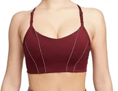 Biustonosze - Stanik sportowy Nike Yoga Metallic Tape Dri-FIT DD1407-638 S - miniaturka - grafika 1