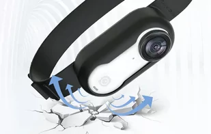 Osłona silikonowa z paskiem Sunnylife dla Insta360 GO 3 - Czarna (IST-ZD588-B) - Akcesoria do drona - miniaturka - grafika 2