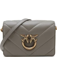 Torebki damskie - Pinko Skórzana torebka na ramię LOVE CLICK MINI SHEEP NAPPA BI - miniaturka - grafika 1