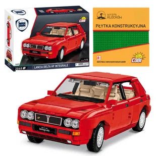 Cobi 24357 Samochód 1991 LANCIA DELTA HF INTG. 2068 El. + PŁYTKA - Klocki - miniaturka - grafika 1