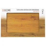 Deski do krojenia - Deska do krojenia szklana 20 x 30 cm Clara brązowy - miniaturka - grafika 1