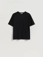 Koszulki i topy damskie - Reserved - T-shirt ze strassem - czarny - miniaturka - grafika 1