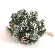 Ozdoby bożonarodzeniowe - Stroik z szyszkami kula 16 cm - miniaturka - grafika 1