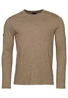 Koszulki męskie - Superdry Studios L/S Top M6010724A Fossil Brown Marl XXL Męski, Brown Marl Fossil, XXL - miniaturka - grafika 1