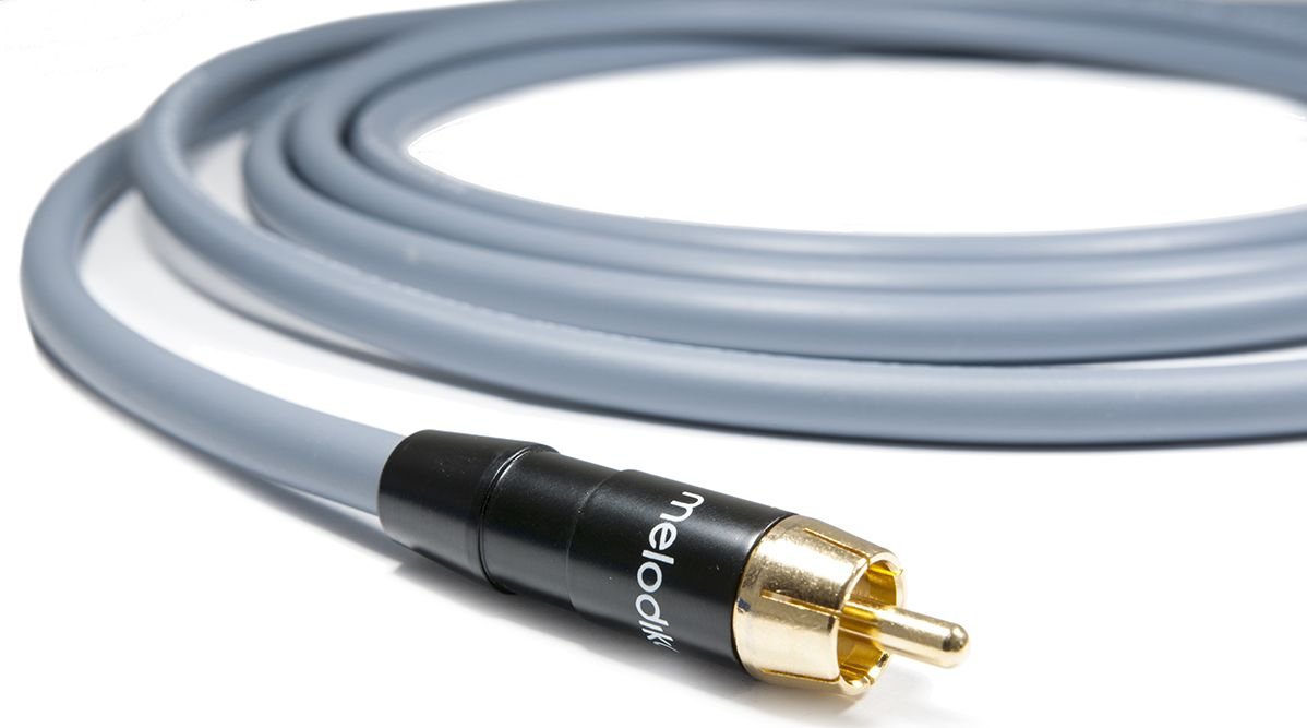 Kabel Melodika RCA Cinch - RCA Cinch 9m szary