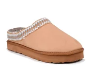 Kapcie damskie - Ciepłe kapcie damskie pantofle domowe kożuszek zakryte camel Inblu FX-21-37 - miniaturka - grafika 1