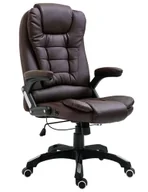 Fotele i krzesła biurowe - Elior Rozkładany brązowy biurowy fotel C3-E01 - miniaturka - grafika 1