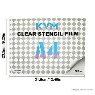 TEMU 100/200 Sztuk Przezroczysta do Transferu Tatuaży KVM - Rozmiar A4, Bezzapachowy Szablonów z Wyszukanymi Wzorami dla Profesjonalistów i - Wyposażenie studia tatuażu - miniaturka - grafika 1