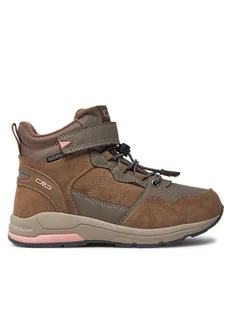 CMP Sneakersy Kids Hadil Leather Wp Urban Shoes 3Q84524 Brązowy - Buty dla dziewczynek - miniaturka - grafika 1