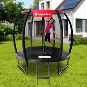Trampoliny - Trampolina z akcesoriami inSPORTline Flea PRO 183 cm - miniaturka - grafika 1
