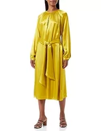 Sukienki - Seidensticker Damska sukienka o regularnym kroju z długim rękawem, żółty musztardowy, 34 - miniaturka - grafika 1