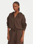 Bluzy damskie - Reebok Bluza Reebok X Ewa Chodakowska RK25307CCW Brązowy Relaxed Fit - miniaturka - grafika 1