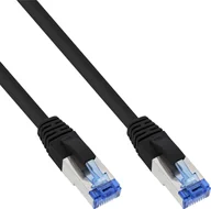 Kable miedziane - InLine 76821S Kabel sieciowy czarny 0,25 m Cat6a S/FTP (S-STP) (76821S) - miniaturka - grafika 1