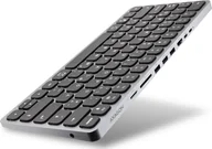 Klawiatury - Axagon AXAGON HMC-KB USB-C Tastatur, microSD/SD, 3x USB-A 3.0, HDMI 4K/60Hz, PD 100W, Audio - DE Layout HMC-KB-GE - miniaturka - grafika 1
