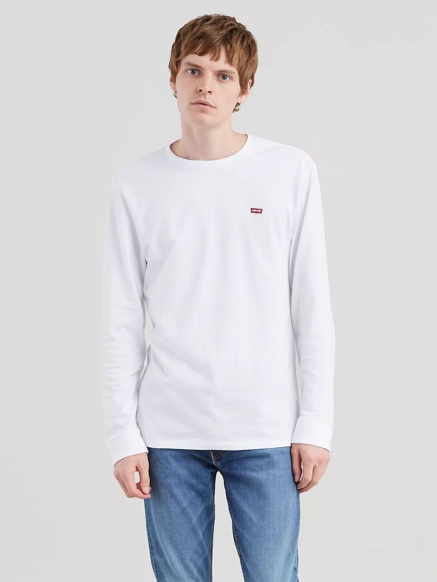 t-shirt uomo levis 72848 0000 hm tee ls white