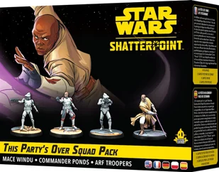 Zestaw figurek do złożenia i pomalowania Atomic Mass Games Star Wars Shatterpoint This Partys Over Mace Windu 4 szt - Akcesoria do gier planszowych - miniaturka - grafika 1