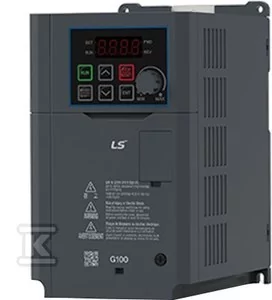 Przemiennik częstotliwości LS Electric serii G100, 3-fazowy, moc 22KW / 30kW, wbudowany filtr EMC, komunikacja Modbus LV0220G100-4EOFN - Inwertery, falowniki - miniaturka - grafika 1