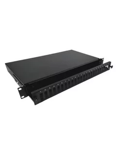 ALANTEC Przełącznica FO 19" 1U 24xSC duplex czarna FOP-1U-24SCD-C - Pozostałe akcesoria sieciowe - miniaturka - grafika 1