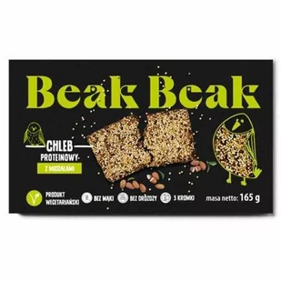 .Beak Beak Chleb Proteinowy z migdałami 165g - Pieczywo chrupkie - miniaturka - grafika 1
